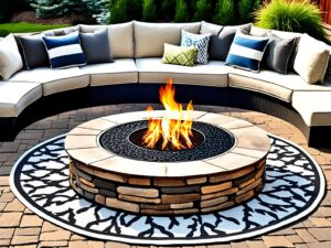 Read more about the article Can you put a fire pit on an outdoor rug