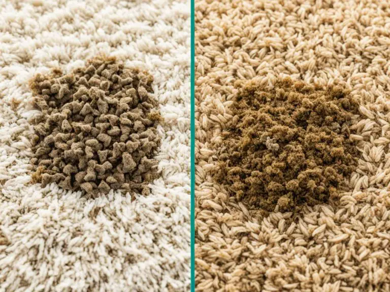 how to clean dried cat poop from carpet