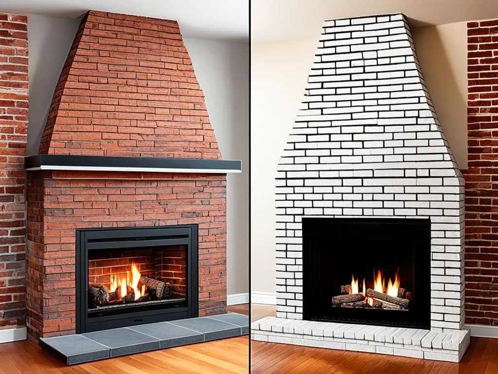 choosing between double brick and single brick fireplace