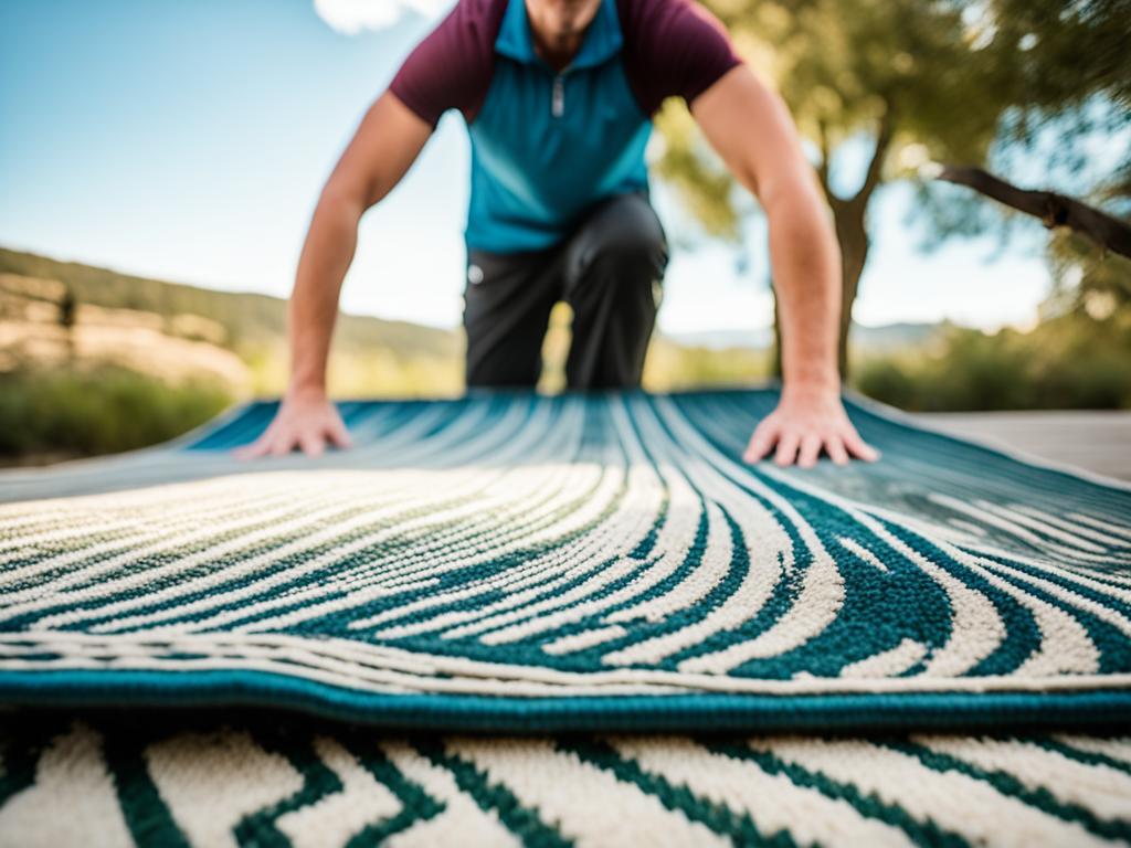 choosing heavier and larger rugs