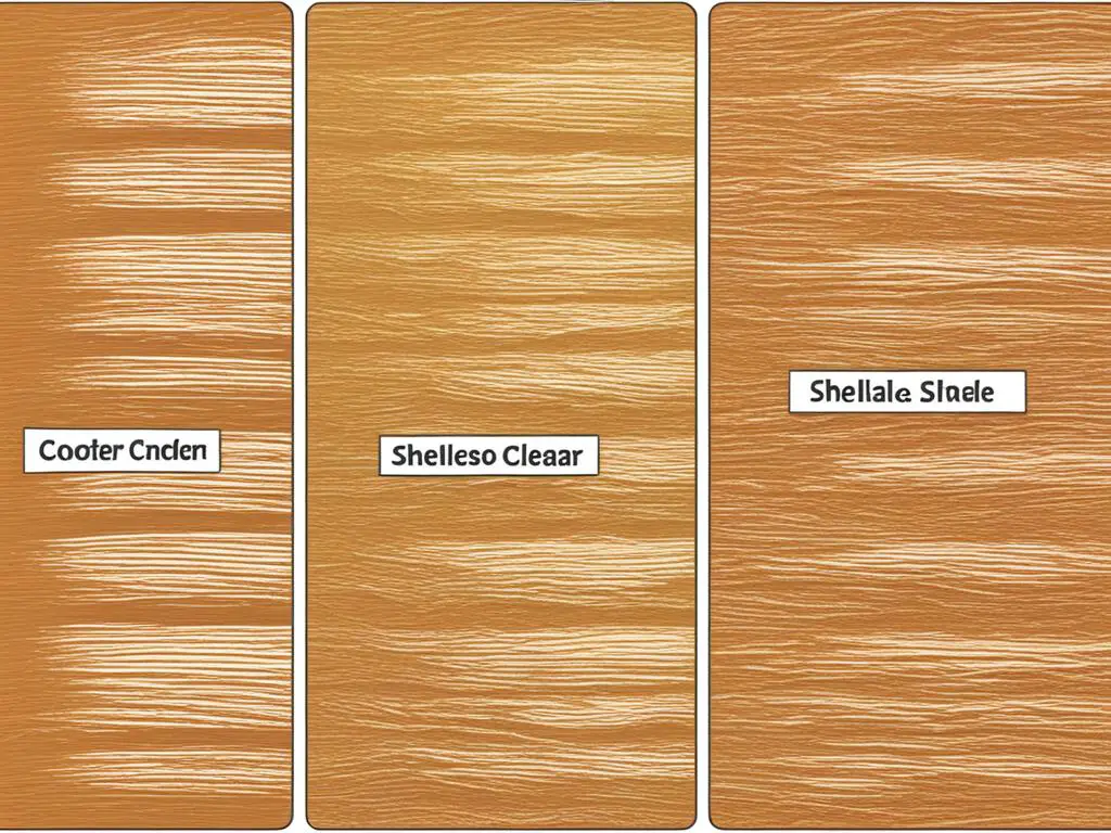 comparison of zinsser shellac amber and clear