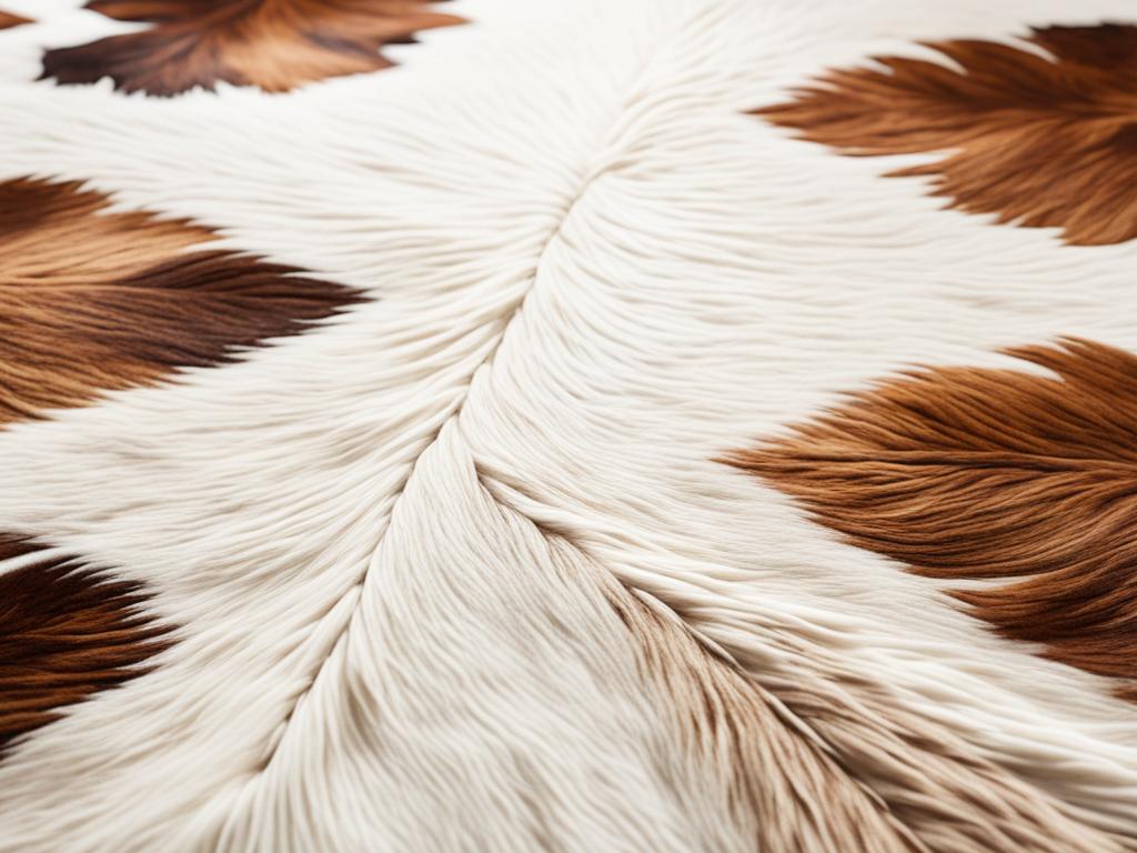 cowhide rug color and pattern