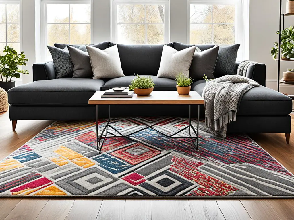 dark grey sofa what color rug