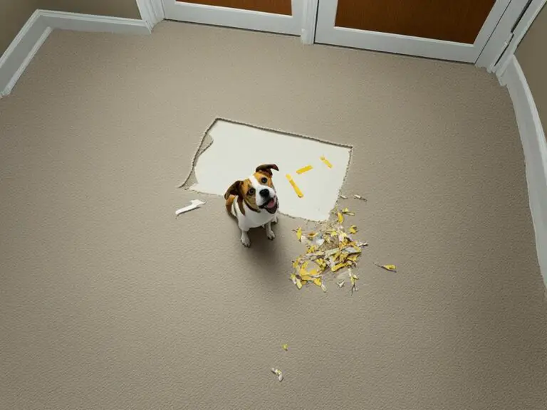Solving Dog Tears Up Carpet When Left Alone