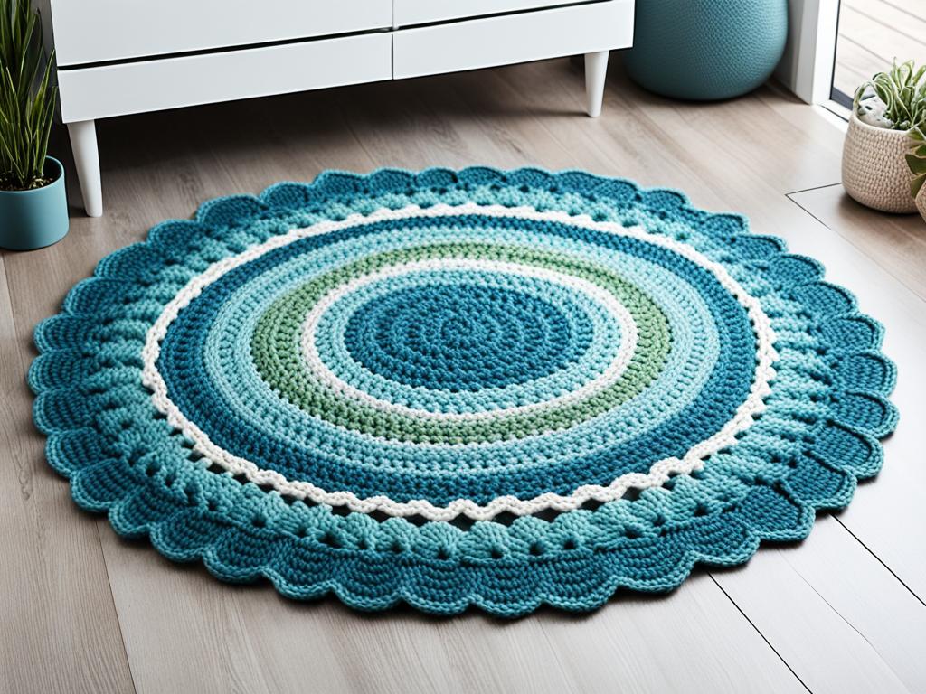 double crochet round rug
