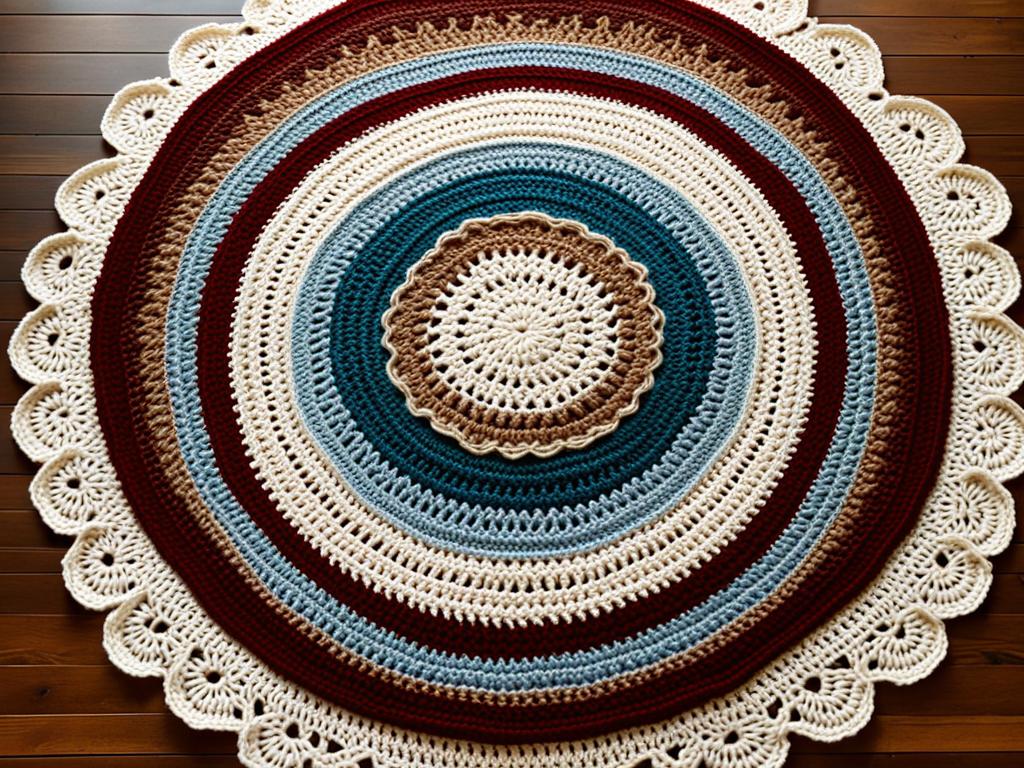 half-double crochet rug pattern