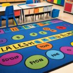 How big should a classroom rug be