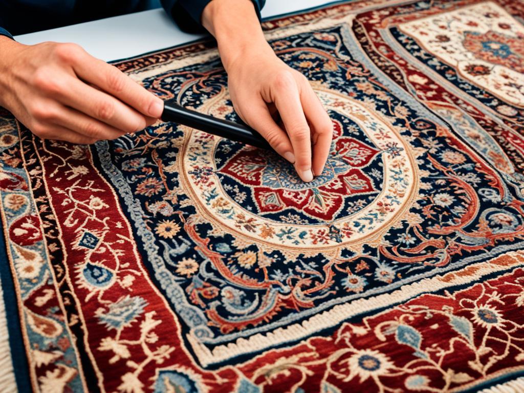 how can you tell if a persian rug is real
