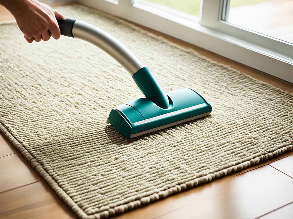how do you clean a seagrass rug