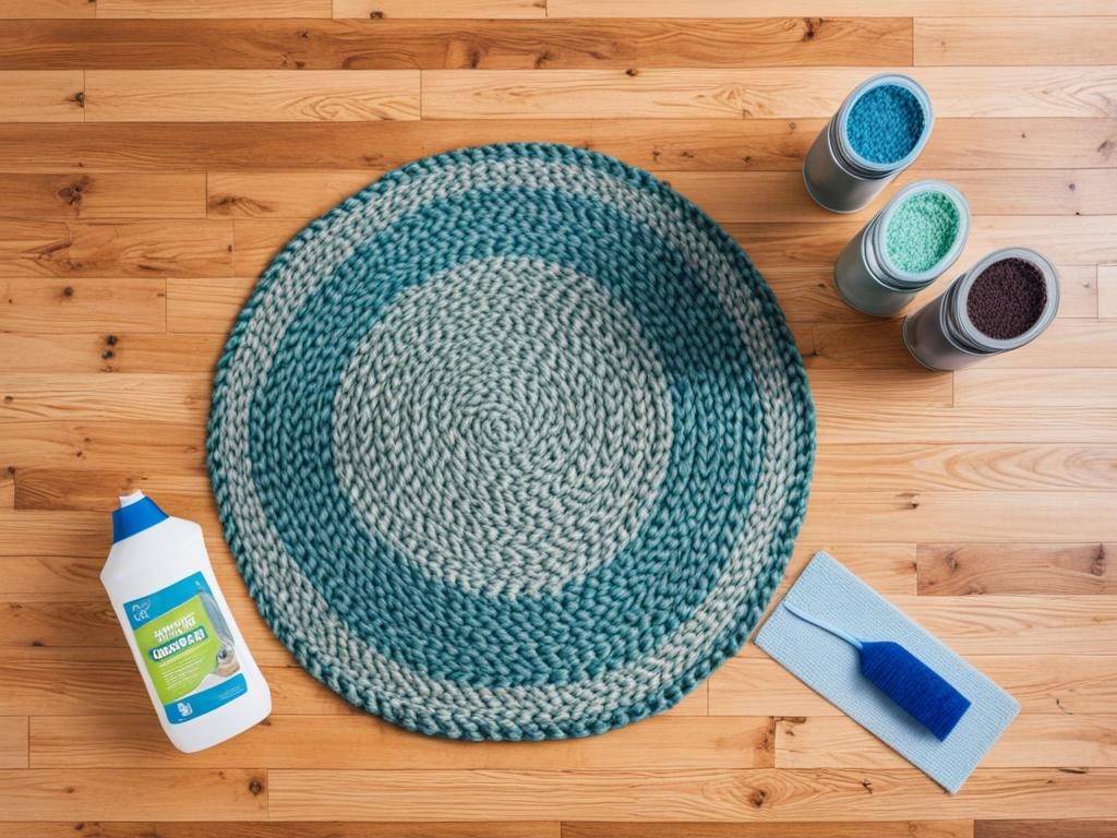 how to clean a braided rug at home