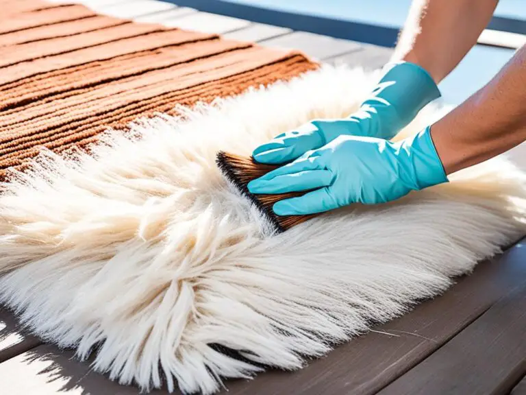 how to clean alpaca rug