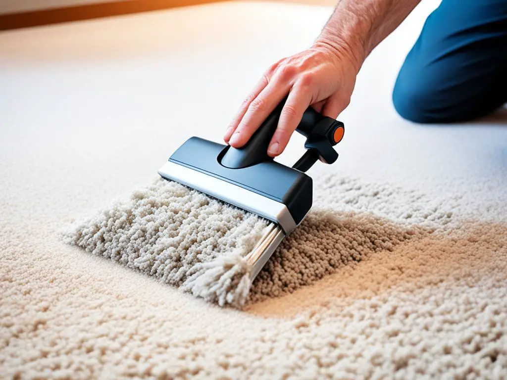 how to clean matted carpet
