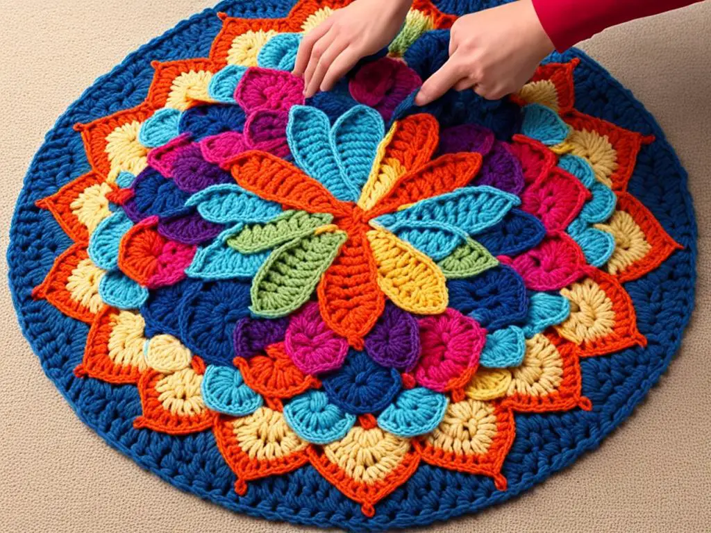 how to crochet a circle rug