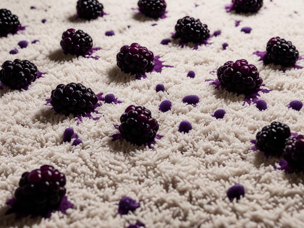 how to get blackberry stains out of carpet
