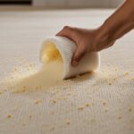how to get corn starch out of carpet