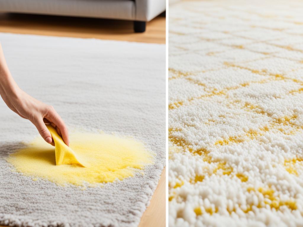 how to get dog pee out of a wool rug