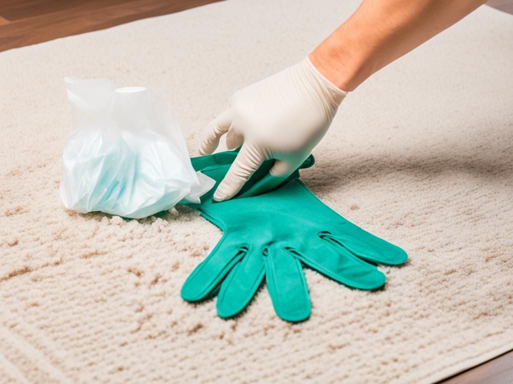 how to get hard dog poop out of carpet