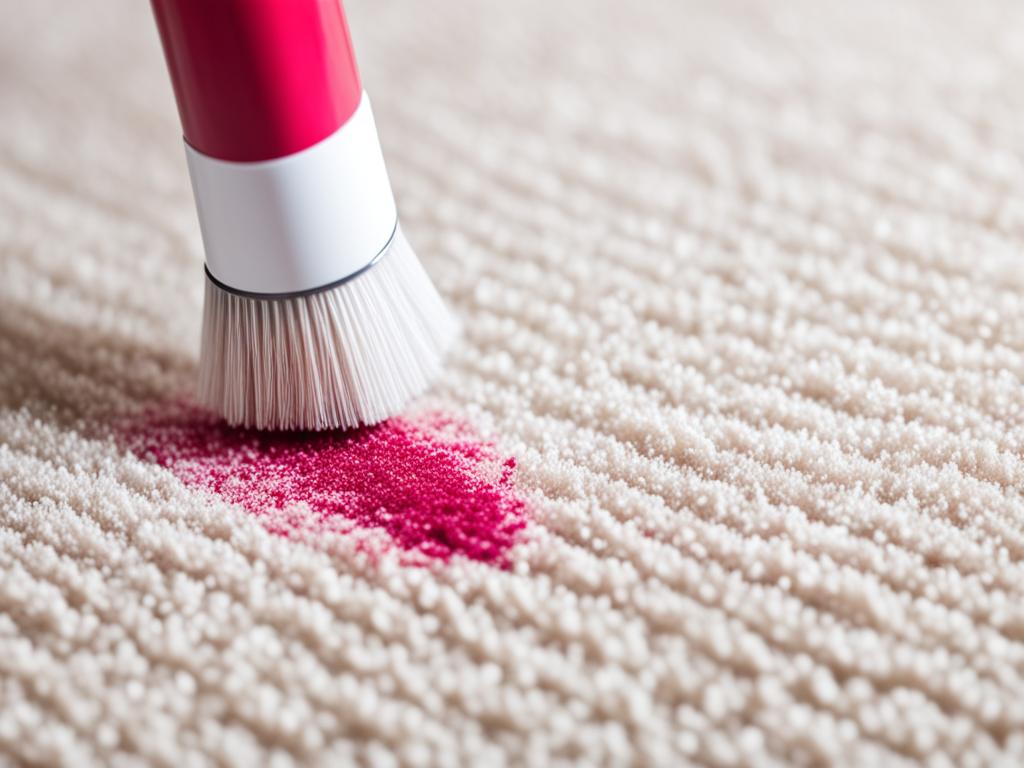 how to get lipgloss out of carpet