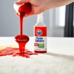 how to get spaghetti sauce out of white carpet
