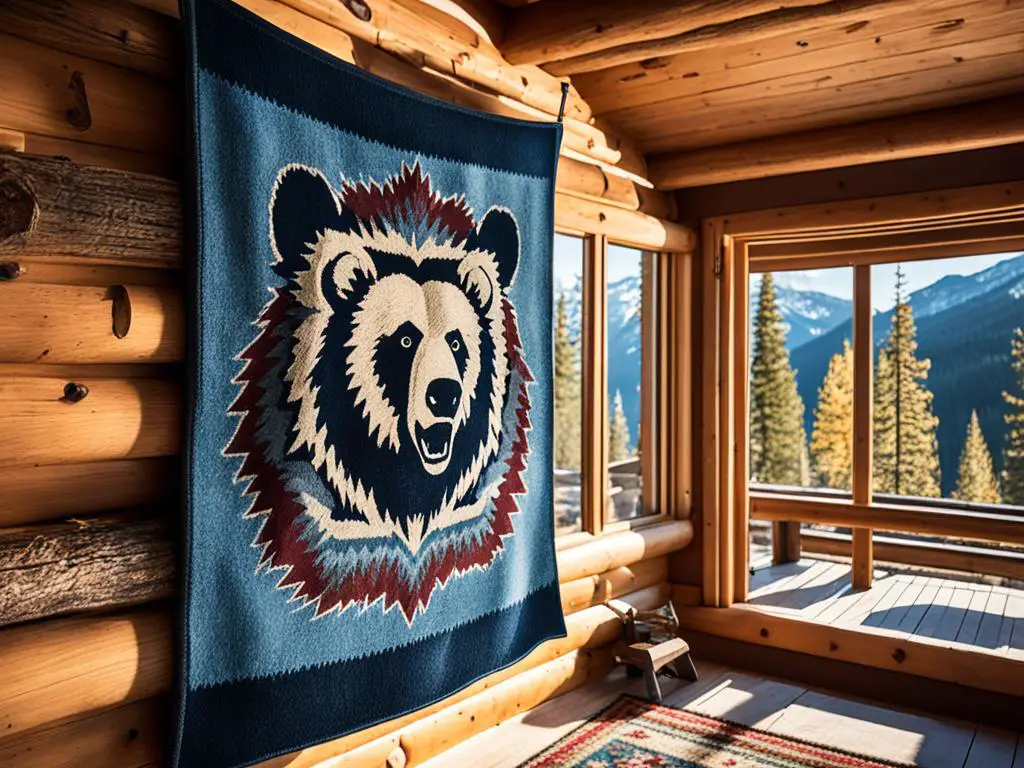 how to hang a bear rug