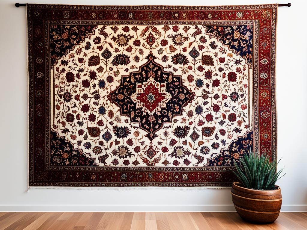 how to hang a persian rug on the wall