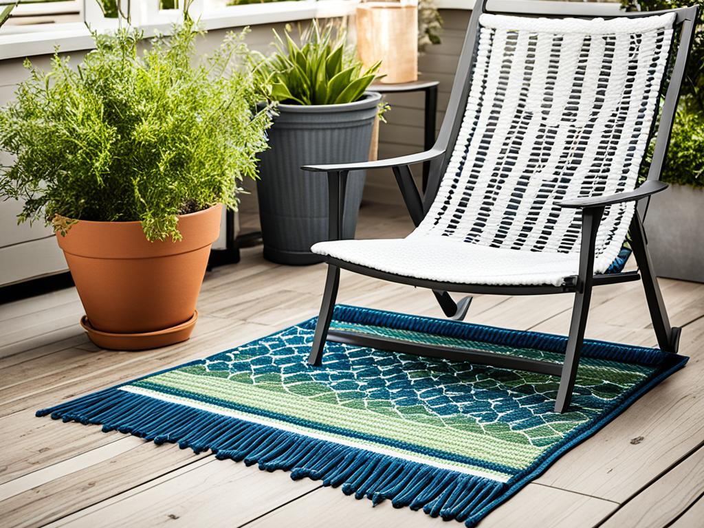 how to keep an outdoor rug from blowing away