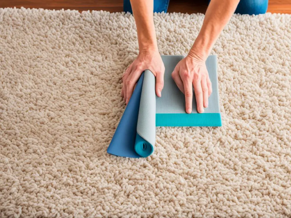 how to keep area rug corners down