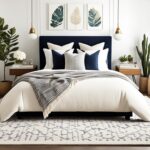 How to layer rugs in bedroom