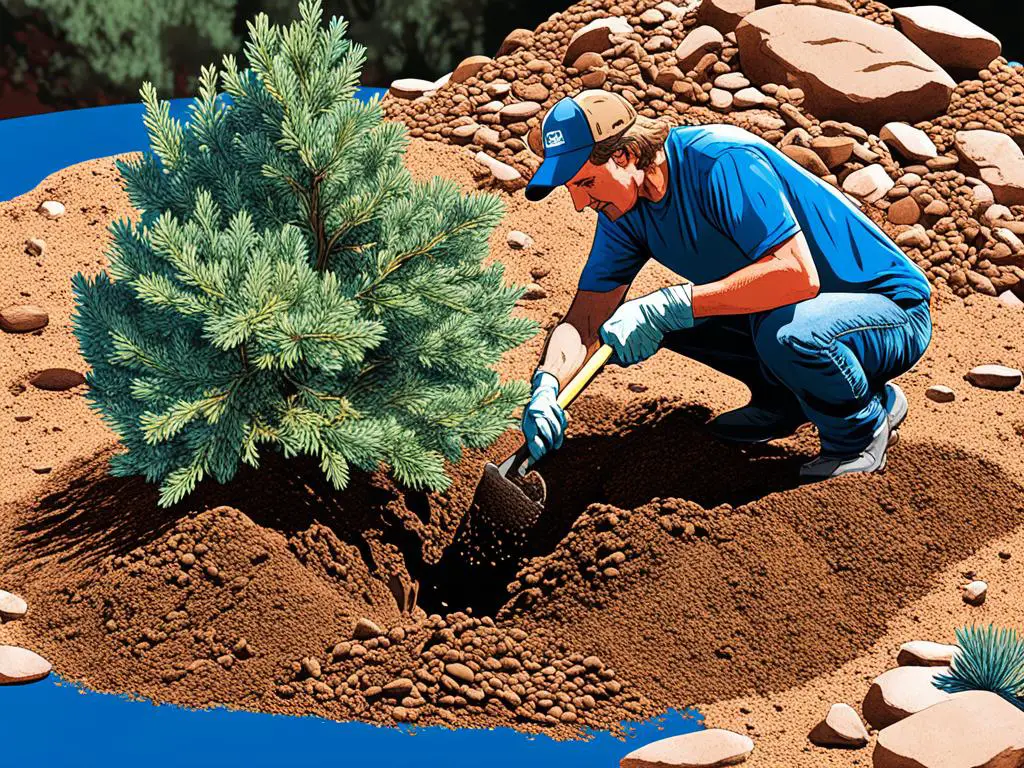 how to plant blue rug juniper