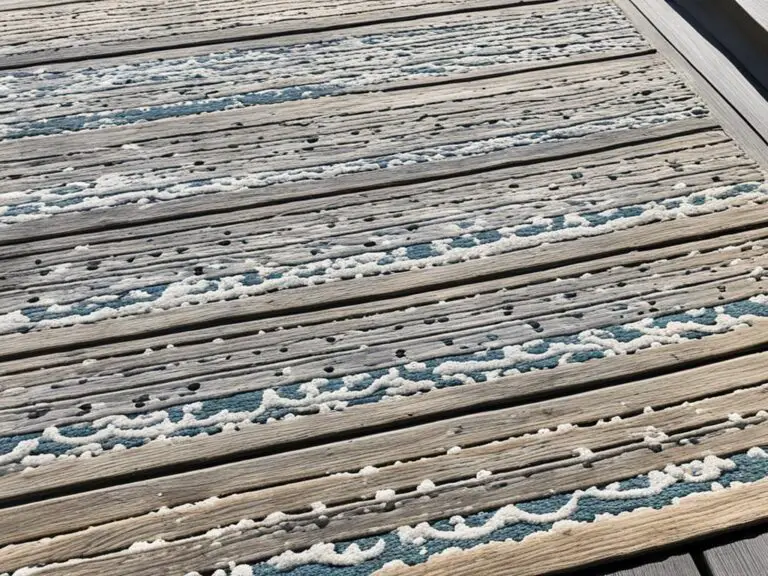 can you put an outdoor rug on a wood deck