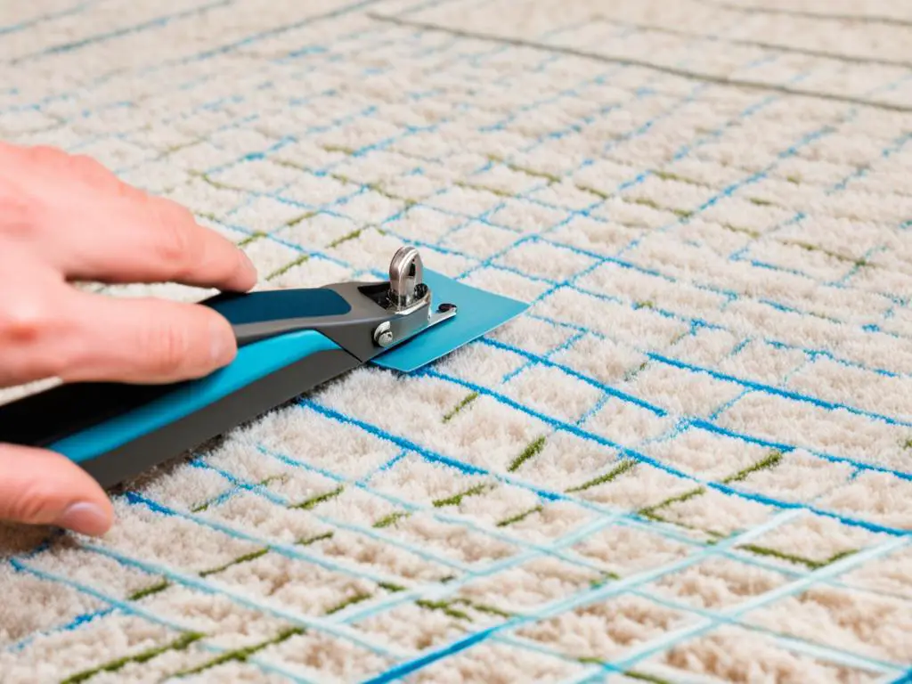 precise cutting of rug pads