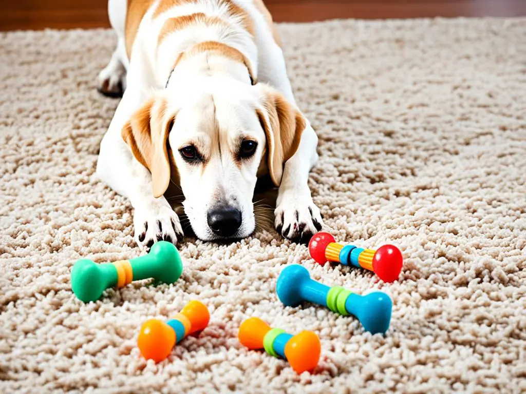 prevent dog tears up carpet