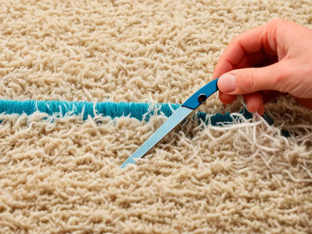 remove candle wick from carpet