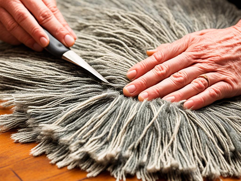 repair and restoration of hooked rugs