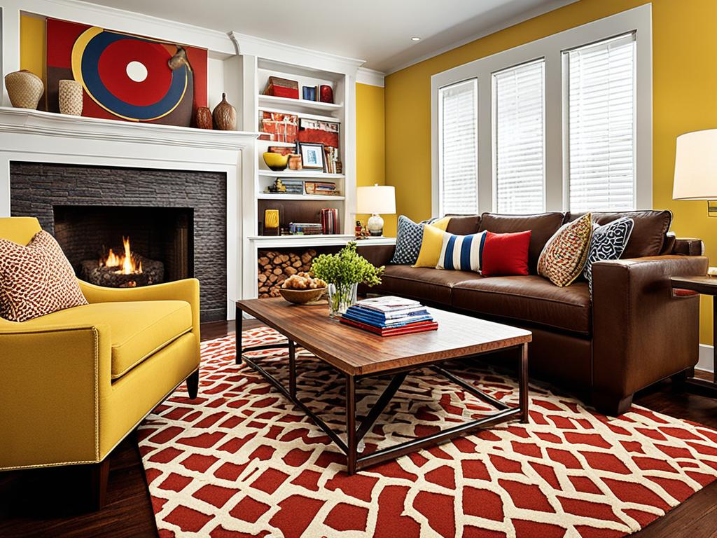 rug colors for brown upholstery