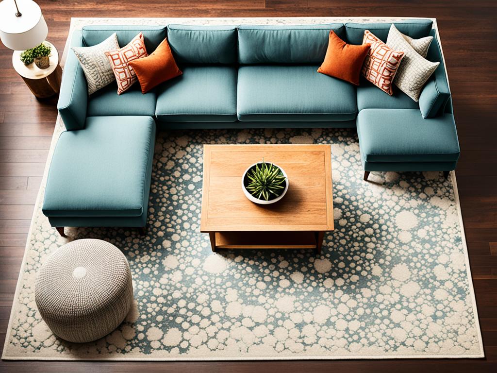 rug dimensions for sectional couch