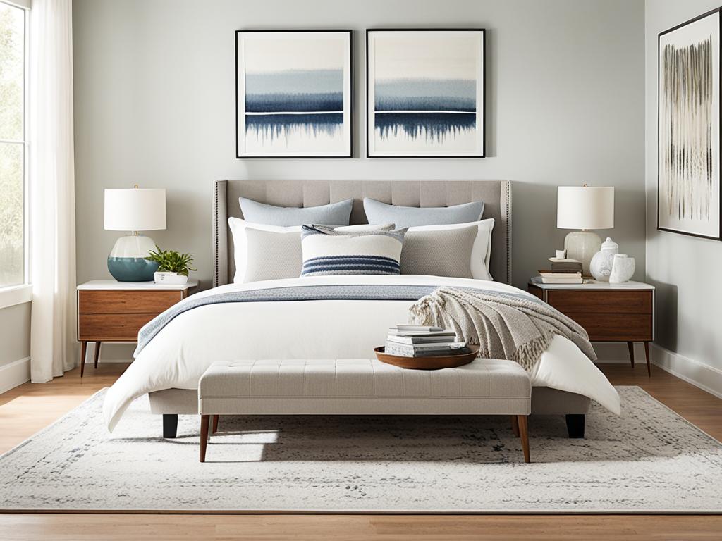 rug size recommendations queen bed