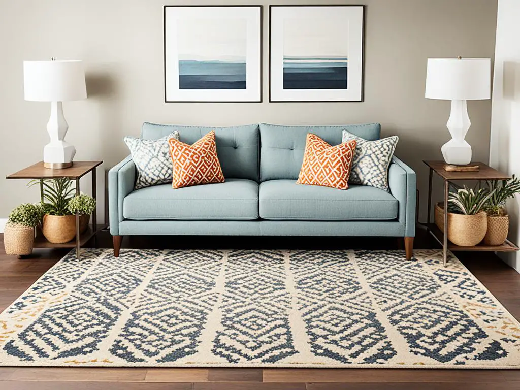 seamless rug transitions in adjoining areas