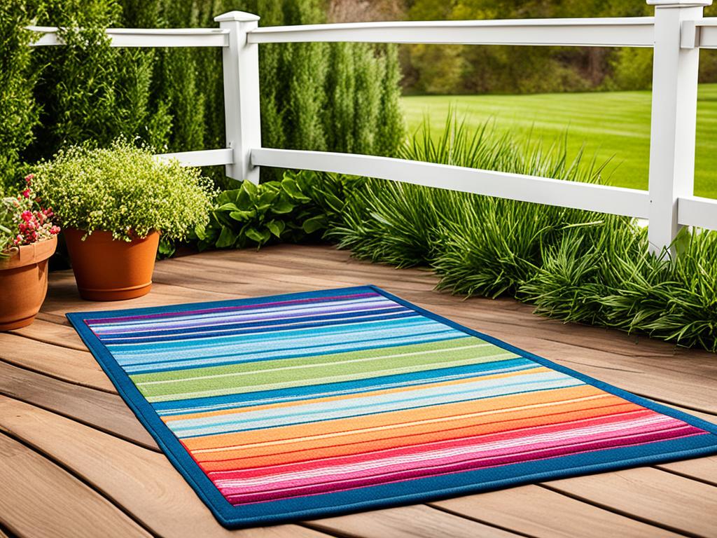 secure outdoor rug from wind