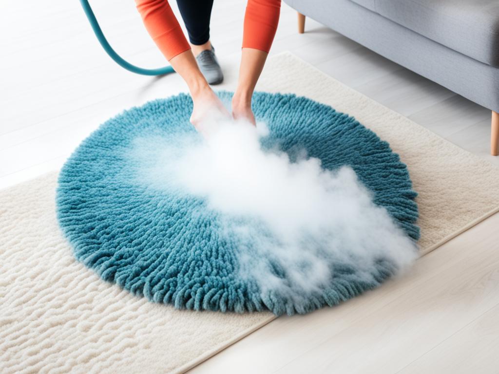 steam cleaning rug