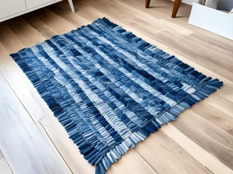 how to make a jean rug without sewing