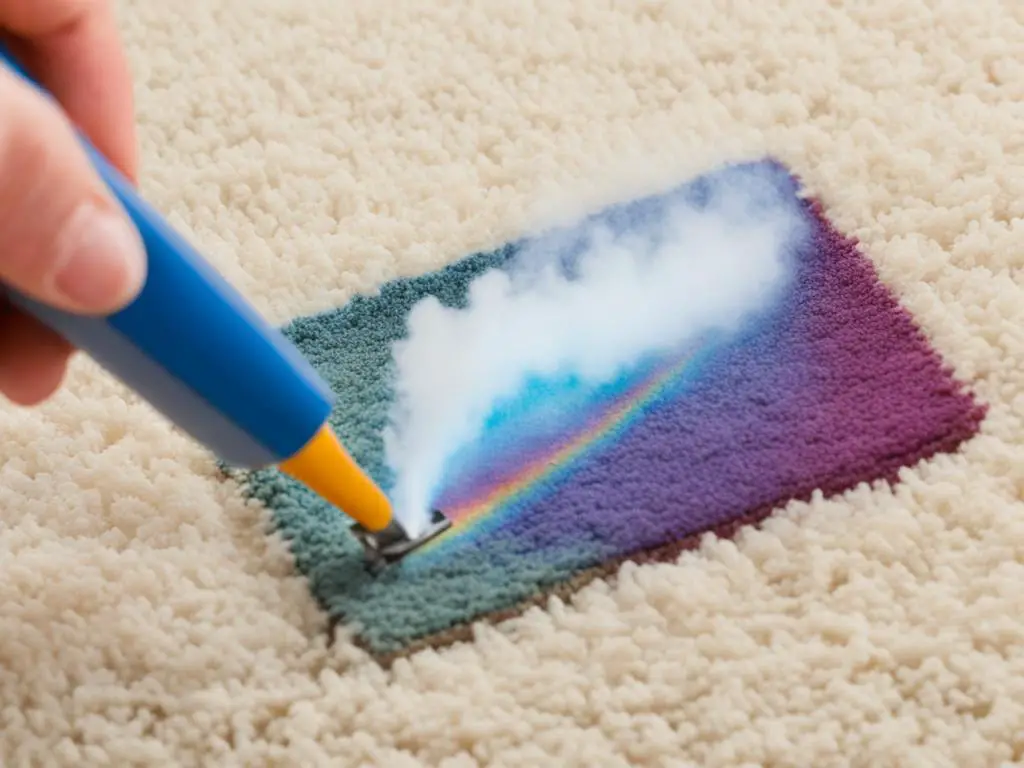 using an iron to remove crayon stains from carpet