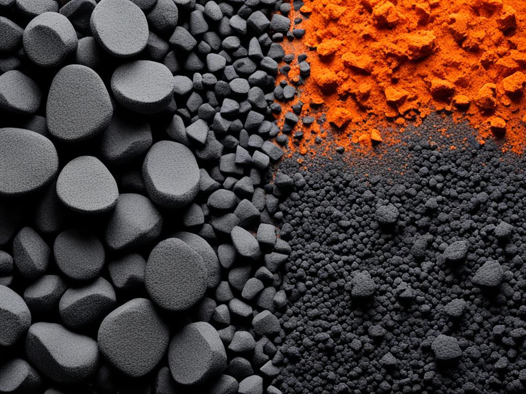 volcanic rock vs activated charcoal