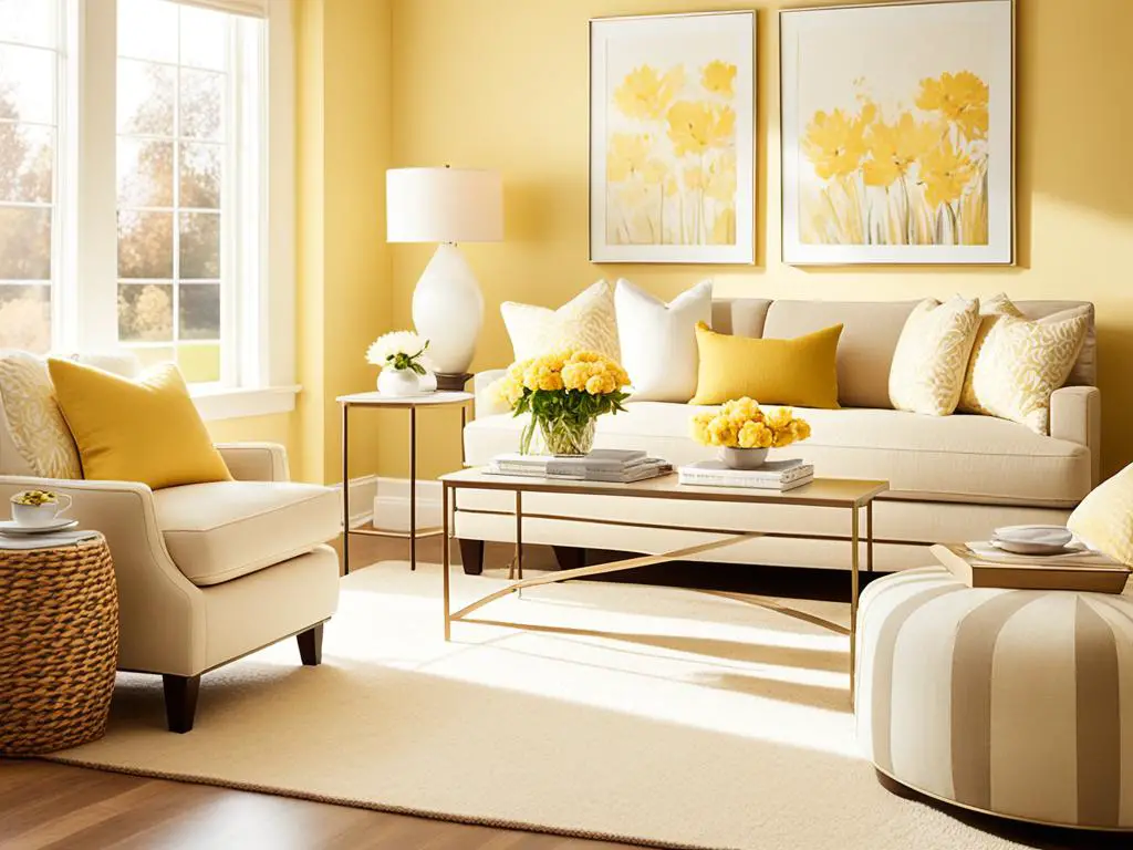 what color carpet goes with yellow walls