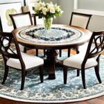 Perfect Rug Shape for Under Round Tables