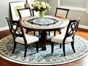 Read more about the article Perfect Rug Shape for Under Round Tables