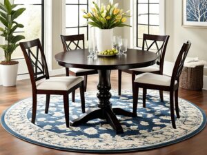 Read more about the article Perfect Round Rug Size for 48″ Table Guide