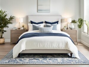Read more about the article Perfect Rug Sizes for Queen Beds – Your Guide