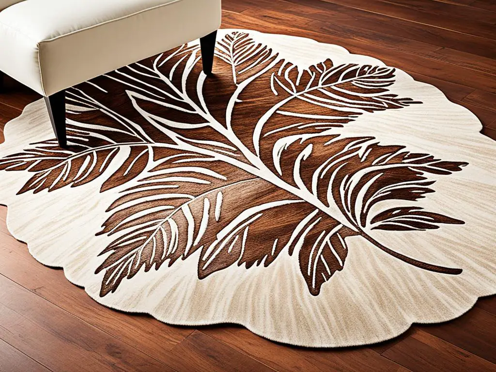 wrinkle-free cowhide rug