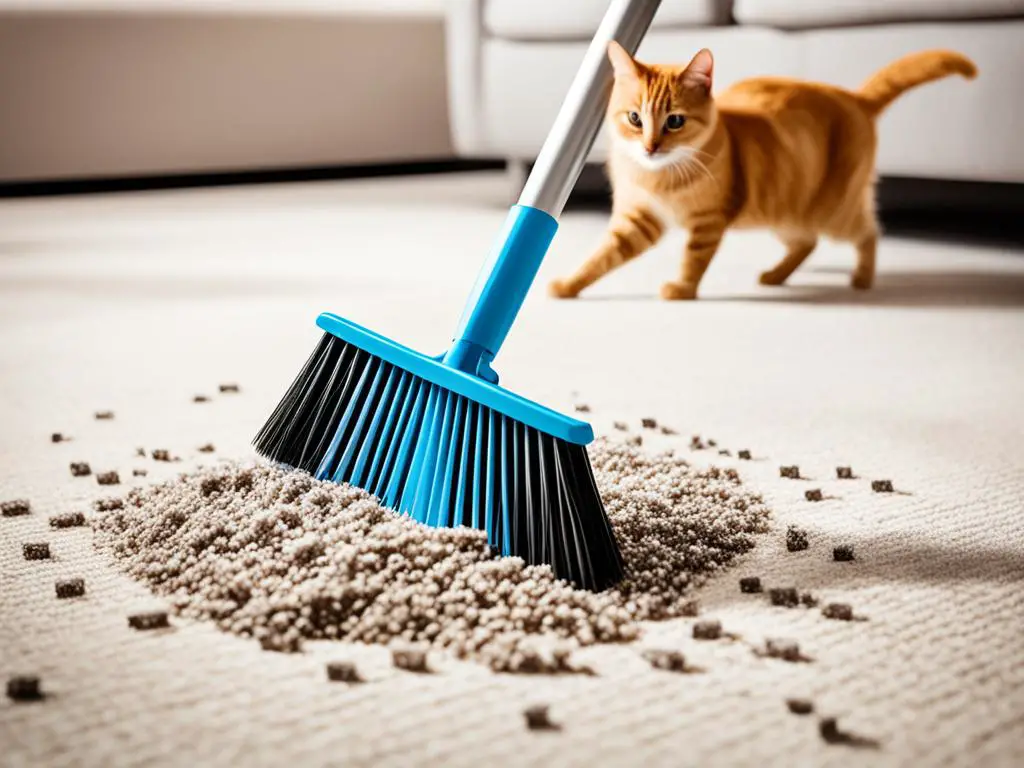 How To Get Cat Litter Out Of A Carpet Without A Vacuum